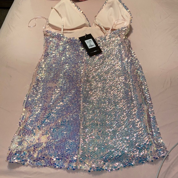 Fashion Nova Blush Sequin Dress - Picture 2 of 3
